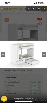 DREVONA poschodová extrémne pevná posteľ - 11