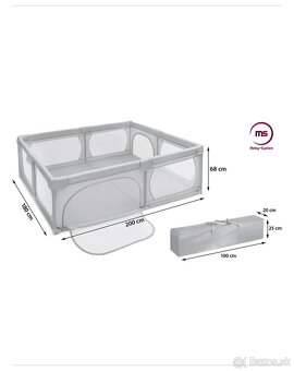 Veľká ohrádka 200 cm x 180 cm - detské ihrisko, suchý bazén - 11