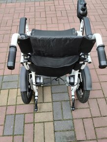 Elektrický invalidny vozik - skladaci 35kg do 120kg novy - 11