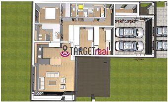 Exkluzívna novostavba 4-izbového bungalovu s dvojgarážou – T - 11