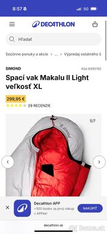 Spací vak Makalu II Light veľkosť XL - 11