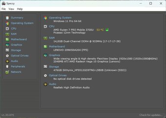 Thinkpad T495/Ryzen 7 Pro 3700U/16GB RAM/FHD IPS/512GB SSD - 11