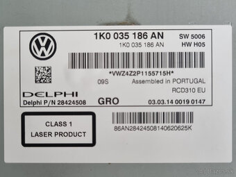 RCD 310 mp3 2014 VW / Seat - 11