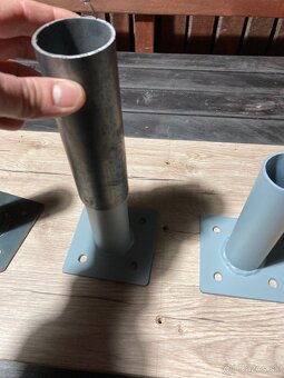 Nátrubok s platňou -  jednoduchá montáž stĺpikov - 11