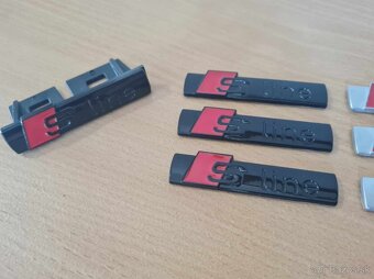 Cierne a sive Napisy S-LINE pre AUDI - 11