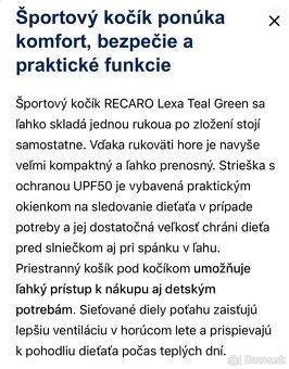 RECARO Lexa Teal Green - 11