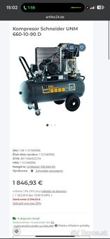 Predám/vymenim kompresor Schneider 90l v nálezovom stave - 11