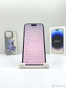 iPhone 14 PRO 128GB SILVER TOP STAV ORIGINÁL+PRÍSLUŠENSTVO - 11