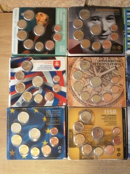 pamätné mince, coincards, mincové kartičky, sady mincí SK - 11