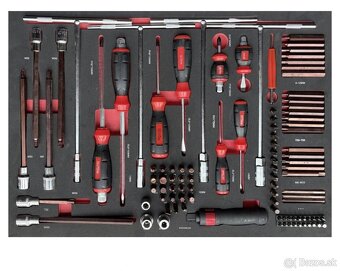 Dielenský vozík s 335 ks náradia,7 zásuviek - 11