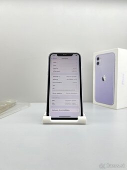 iPhone 11 PURPLE NOVÁ BATÉRIA 100%+PRÍSLUŠENSTVO - 11