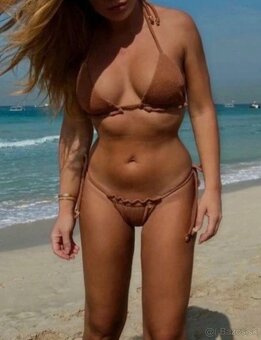 Hnede luxusne plavky Lemonky 3 ks - 11