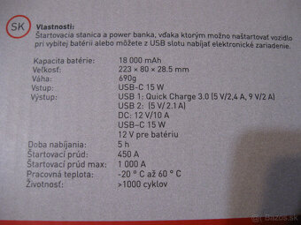 Jump starter - startovacia powerbanka CarFace - 11