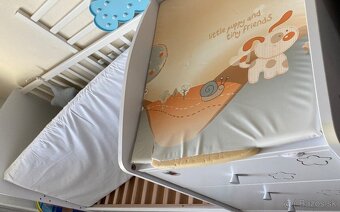 Detská kombinovaná postieľka s prebalovacím pultom - 11
