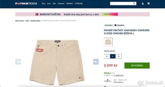 Nové kraťasy Amundsen 7incher Concord G.Dyed Shorts Men - 11