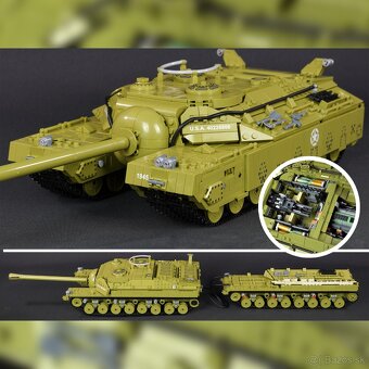 Rôzne tanky + postavičky - typ lego - nové, nehran - 11