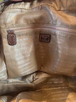 Prada vintage bowling cloth handbag kabelka - 11