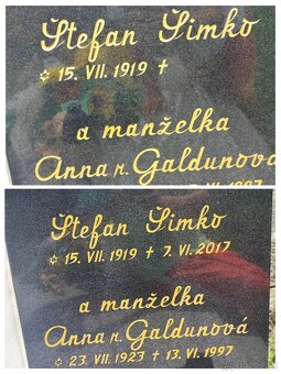 Čistenie hrobov, dosekávanie písma,zlatenie,rekonštrukcie po - 11