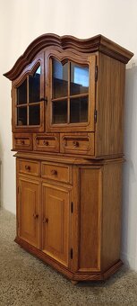 Rustikální komoda + vitrína, masív, Nábytek s příběhem - 11