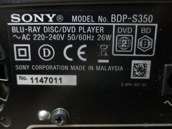 SONY BDP-S350 blu-ray - 11