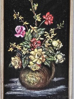 3x obraz maľba na zamate - 11