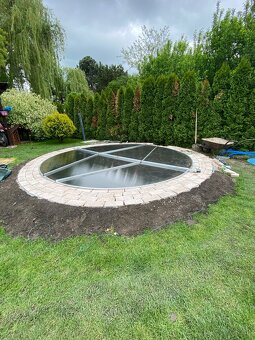 Zastrešenie bazéna 3,8m 4,2m 4,8m 7,2x3,3m prekrytie bazéna - 11