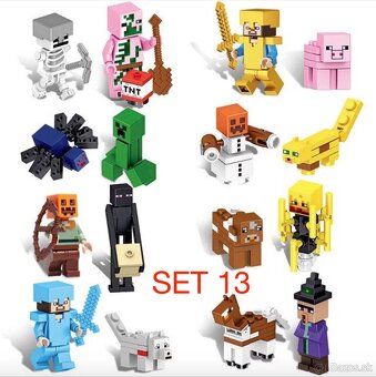 Rôzne figúrky Minecraft 1 - typ lego - nové - 11