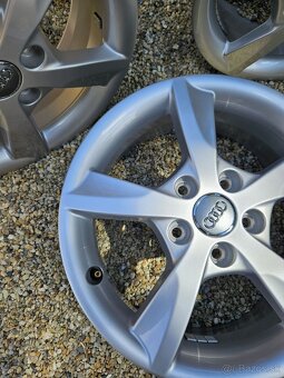 Atraktívne, originálne hliníkové disky AUDI - 5x112 r16 - 11