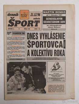 Staré noviny Denník Šport 3 - 11