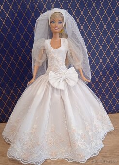Barbie -svadobne šaty pre Barbie - 11