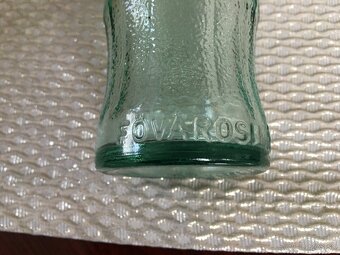 Staré sklenené flaše s nápisom - 11