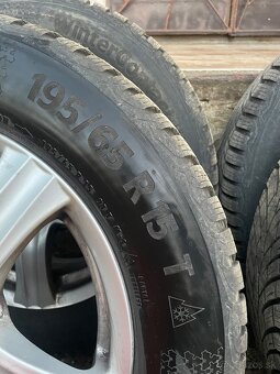 5x112 r15 elektróny Volkswagen + zimne 195/65r15 Continental - 11