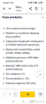GLOBO LED lampa dotyková - 11