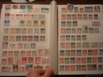 60 str. album A4 + 1300 rôznych známok Nemecko Európa Svet - 11