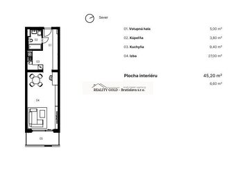 1 izbový byt NOVOSTAVBA, Prístavná - 11