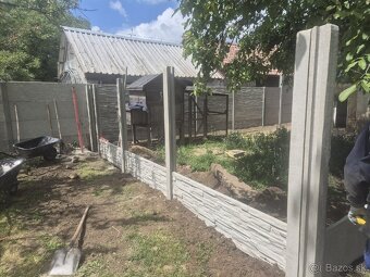 Betónové ploty, výroba, montáž - 11