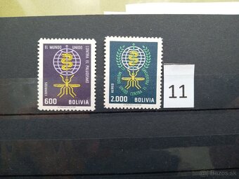 Poštové známky č.813 - 20 sérií SVET - 11
