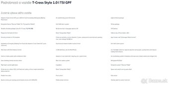 T-Cross Style 1.0 l TSI GPF Automat - 11