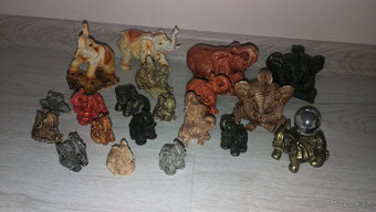 ✅ Dekoračné sošky slonov - rôzny materiál, veľkosť ✅ - 11