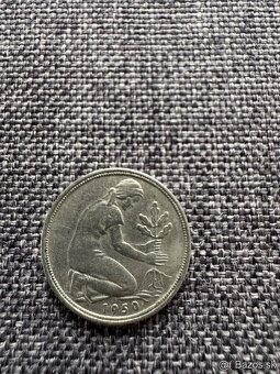 Nemecko - 50 Pfennig 7 ks : 1950, 1966, 1979, 1990, 1992 - 11