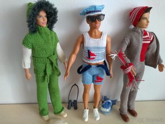 Veľryba slimák delfín tričko pre bábiku Ken barbie bermudy - 11