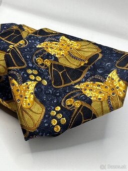 Pánska luxusná kravata so šatkou do saka LANVIN - 11