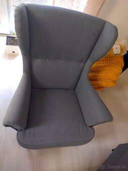 suprava ikea strandmon siva bezova alebo zlta - 11