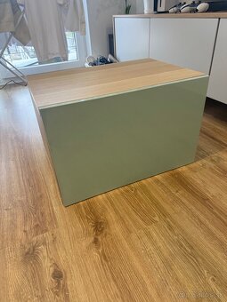 IKEA BESTÅ – rôzne skrinky a police (olivová/bledošedá) - 11