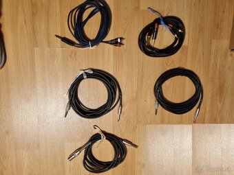 Predám kvalitne audio káble 4.5m (jack, xlr3, cinch) - 11