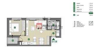PREDAJ 2i byt, 49 m2, Prémiová novost. Zelené Nivy, Pezinok - 11