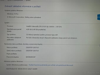 Stolový PC / intel celeron / 4GB Ram / 150GB WD HDD - 11