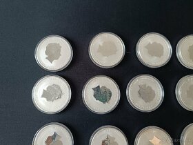 Kompletná sada Lunárna séria II. 2oz. Strieborné mince. - 11