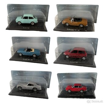 Kovové, zberateľské modely FIAT, mierka 1:43 - 11