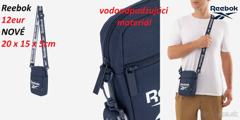 Ruksak Cropp, Taška na plece Reebok, Nákupná džínsová taška - 11